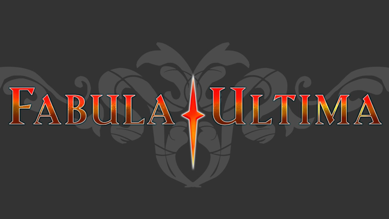 La couverture sombre de fabula Ultima, jdr des JRPG